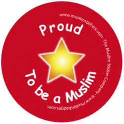 Button \'Proud to be muslim\'