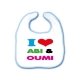 Slabbetje \' I love Abi & Oumi\'