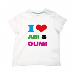 T-shirt \'I love Abi & Oumi\'