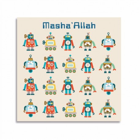 Kaartje Masha'Allah - Thema robots