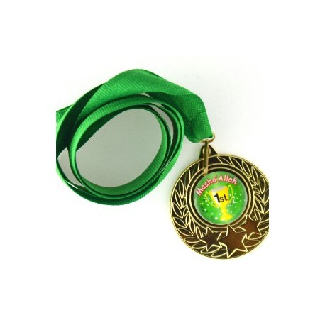 Medaille met opschrift: 'Masha'Allaah 1st'