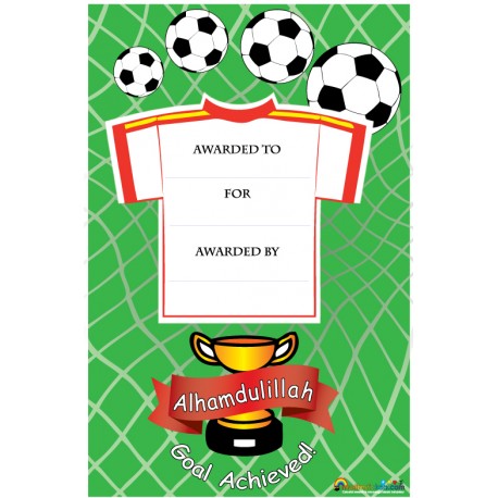 Beloningscertificaat - Thema Voetbal