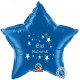 Eid Mubarak folie ballon ster blauw