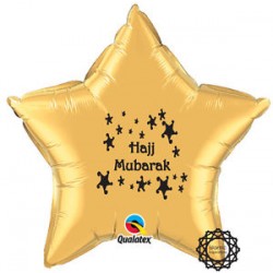 Hajj Mubarak Folie ballon ster goud