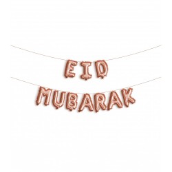 Eid Mubarak folie ballon rosé goud