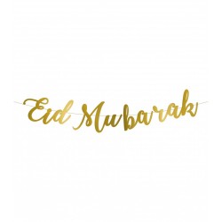 Eid Mubarak letterslinger goud