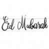 Eid Mubarak letterslinger zilver
