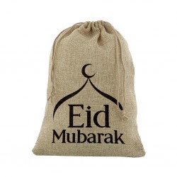 Eid Mubarak cadeauzakje jute koepel large