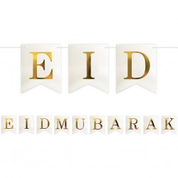 Eid Mubarak slinger wit