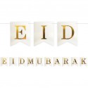 Eid Mubarak slinger wit bloemen