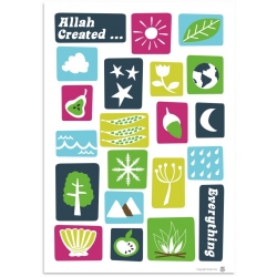 Poster \'Allah created everything\'